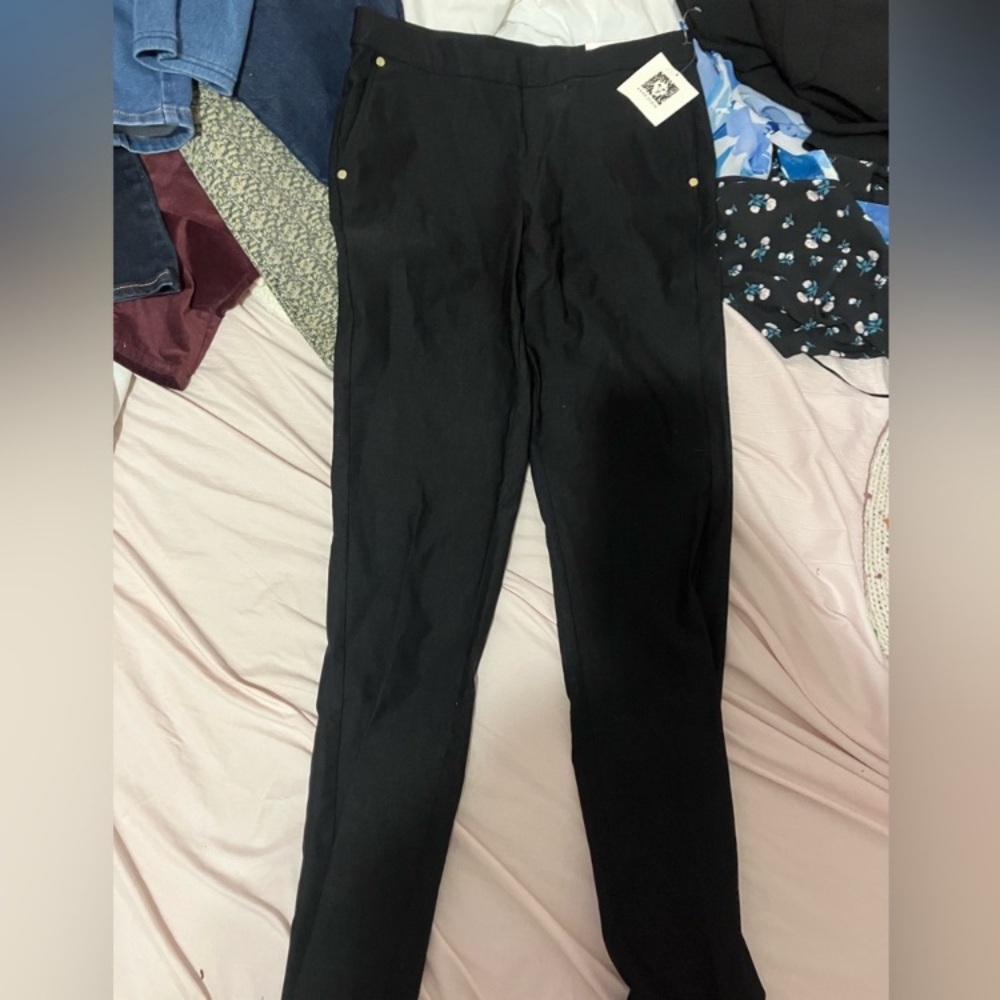 NWT Anne Klein Black Pants Womens S